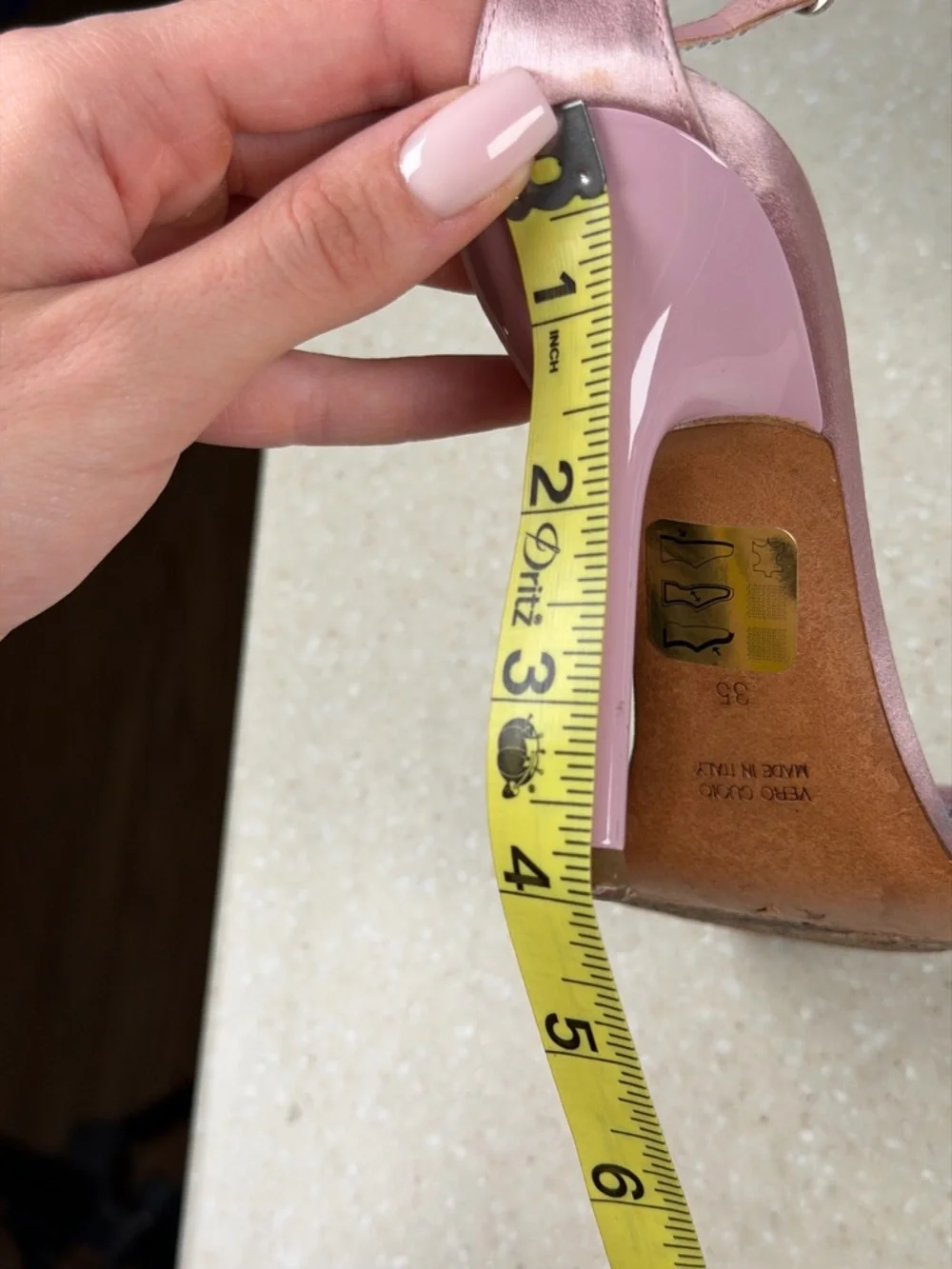 Rene‎ Caovilla Pink Satin Bow Embellished Heeled Sandals Women’s Sz 35 / 5